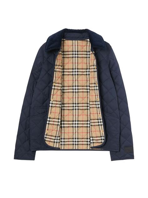 burberry jacke rautensteppung